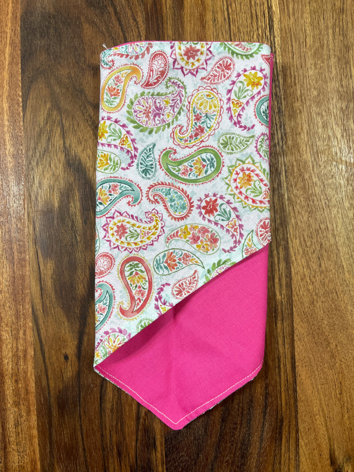 Neck Scarf - Pink  & Paisley